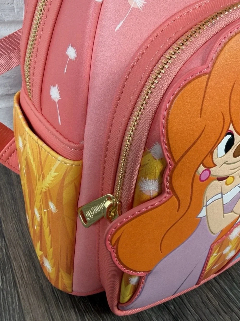 Disney Loungefly Pink 'Max & Roxanne' Mini Backpack or use as purse new with tag